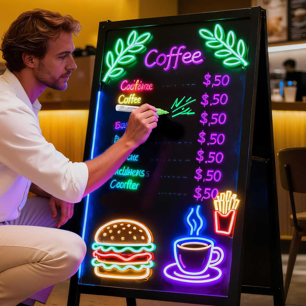 Overseas Neon Fluorescent Paint Markers, 8 Colors Oil Based Paint Pens
