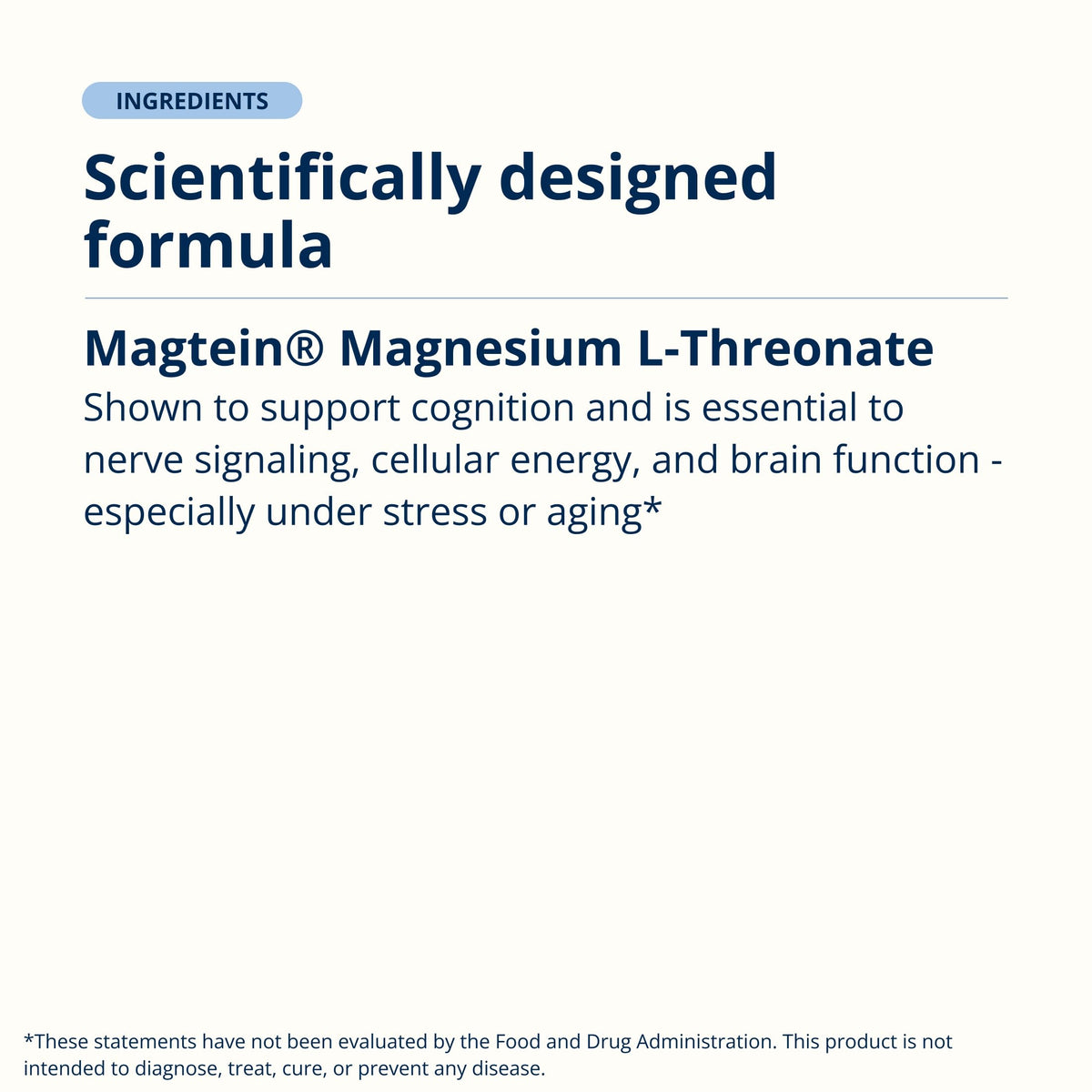 Metagenics Magnesium L-Threonate, 120 Count