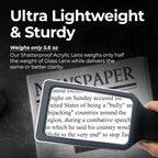 Buy now MAGNIPROS Patented 6X Large Magnifying Glass with Light | 3 Color Light Modes | Anti-Glare Lens & Stepless Dimmable LEDs | Perfect for Reading Fine Print & Inspection - Ideal for Seniors & Low Vision at indiglob india