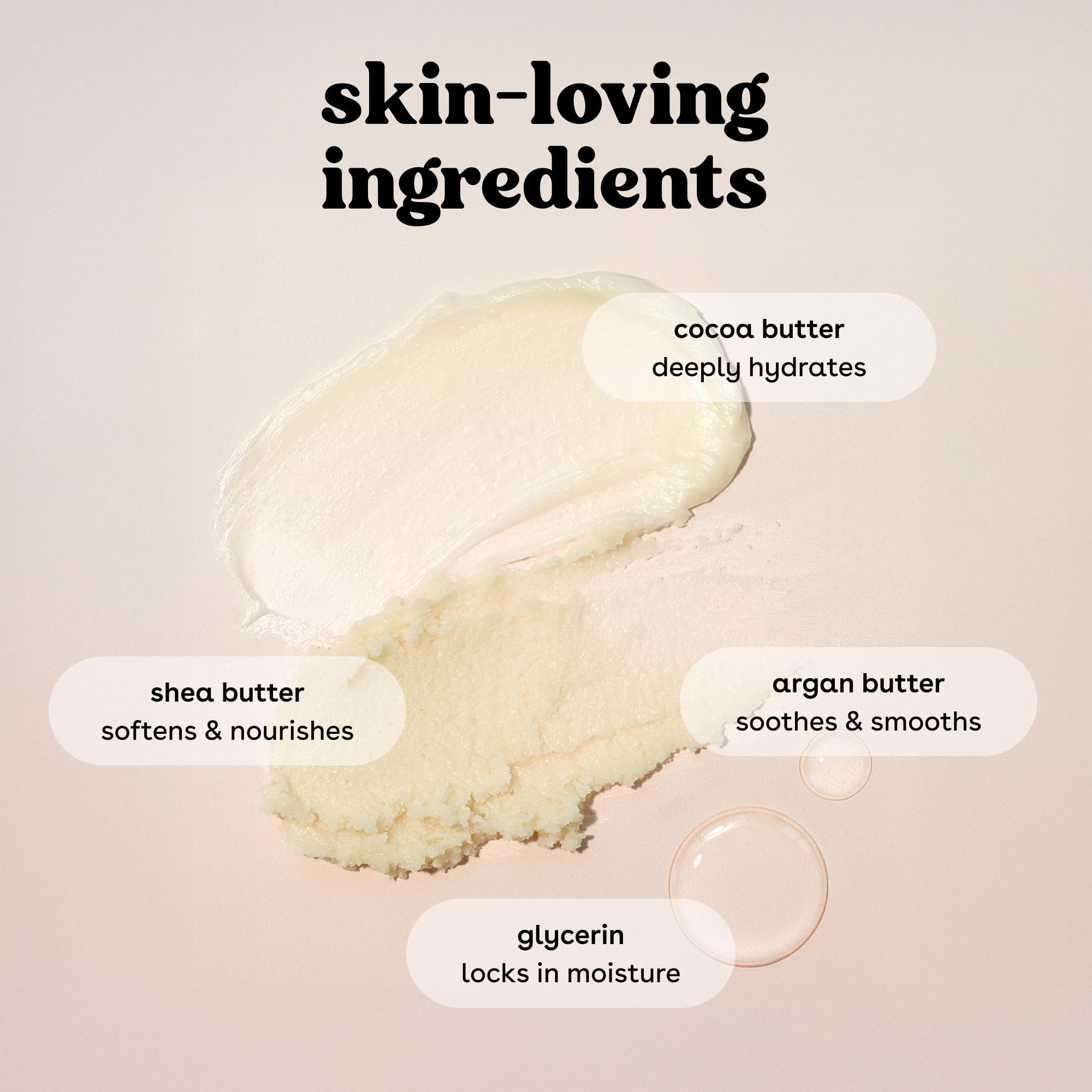 eos Cashmere Whipped Oil Body Butter, Vanilla Cashmere, 72 Hour Weightless Moisture For Dry Skin, Rich Formula and Deep Hydration, Body Care, 10 oz