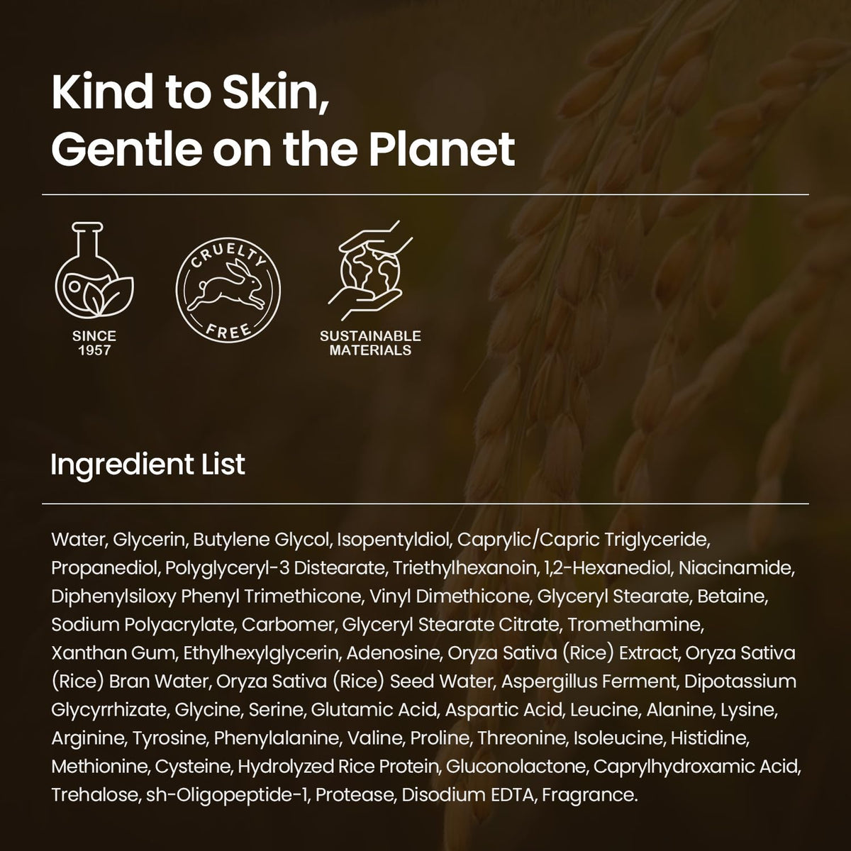 SKINFOOD Rice Brightening Cream, Korean Face Moisturizer with 48 Hours Fermented Rice Water, Korean Skin Care Rice Moisturizer for Natural Glow Glass Skin, Nourishing, Vegan, 60ml/2fl.oz.