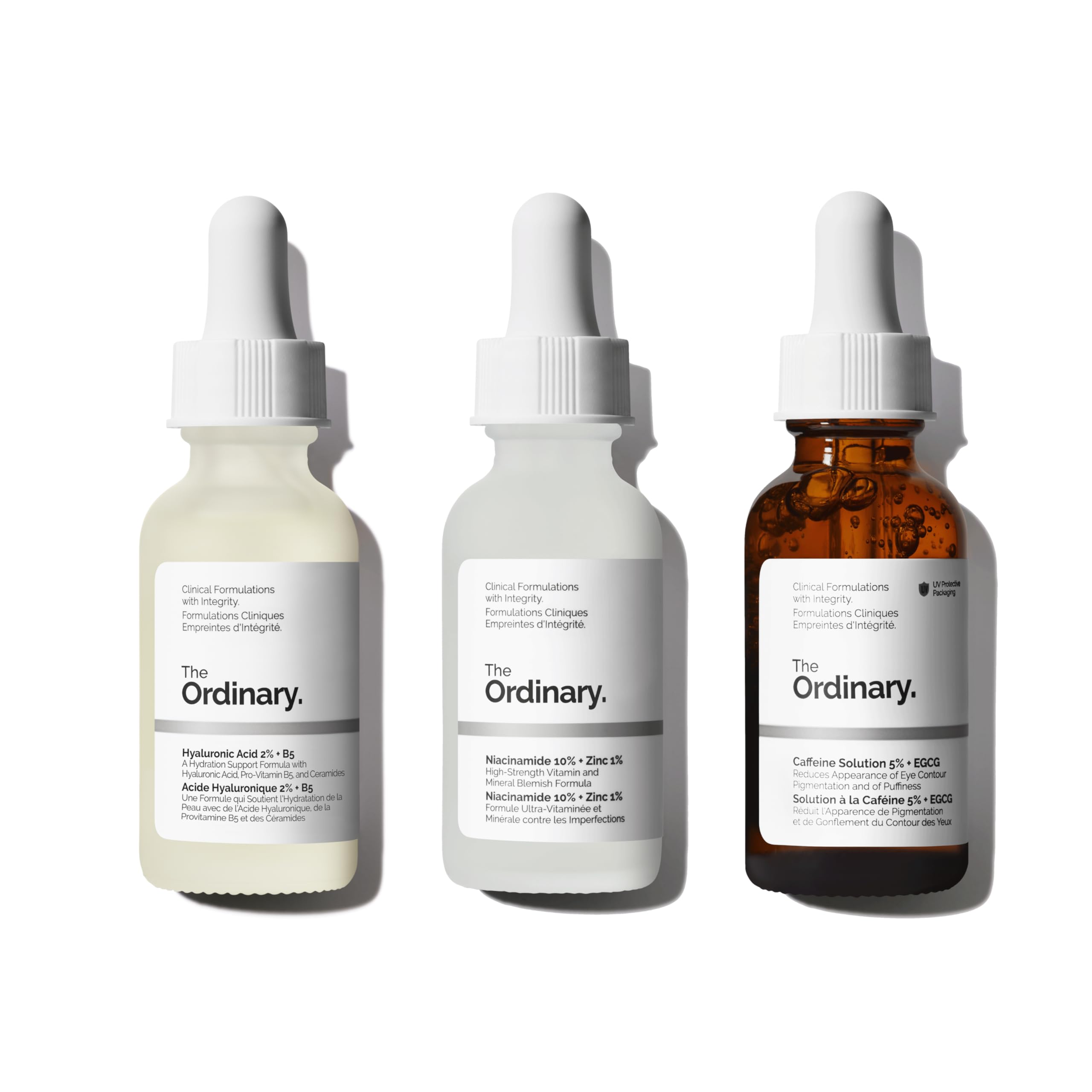 Buy now The Ordinary Serum Favorites Set â€“ Hyaluronic Acid 2% + B5, Niacinamide 10% + Zinc 1%, Caffeine Solution 5% â€“ Eye and Face Serums for Hydrating, Brightening & Pore-Minimizing Skin Care at indiglob india