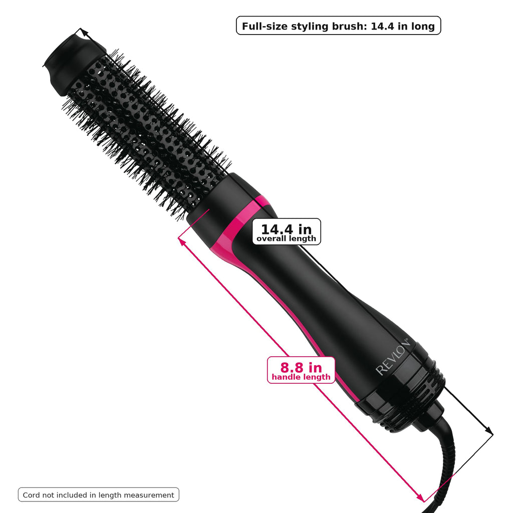 REVLON One-Step Root Booster Round Brush Hair Dryer and Styler, 1.5" Barrel