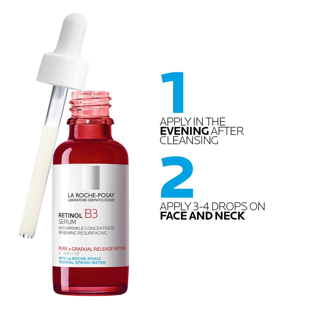 Pure Retinol Face Serum with Niacinamide (Vitamin B3) & Hyaluronic Acid | Gentle Anti-Aging Retinol Serum