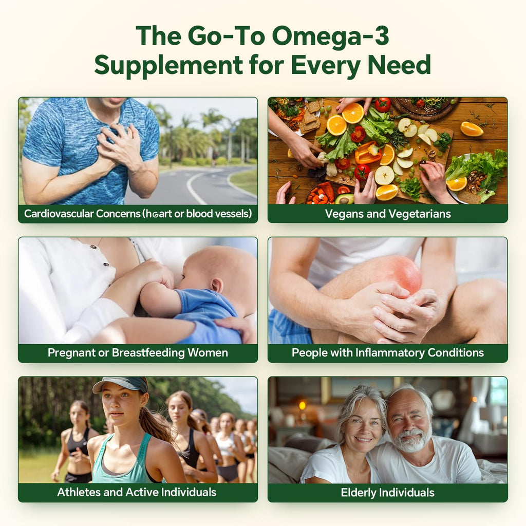 VEETAGYO Vegan 1200mg Omega 3 Gummies 60Cts