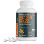 Bronson Vitamin K2 MK-7 + D3 10,000 IU Extra Strength, 360 Tablets | 120 mcg Vitamin K2 as MK-7 per Tablet, Bone Health Support, Non-GMO, Gluten-Free & Soy-Free