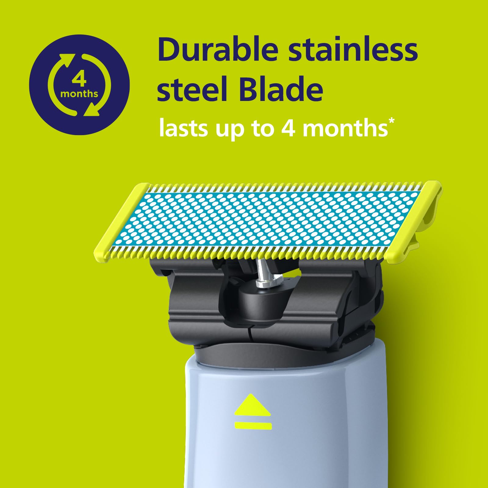 Philips Norelco OneBlade Replacement Blades, Anti-Friction, 2 Pack | Genuine OneBlade Blades, Anti-Friction Coating, Stainless Steel, Up to 8-Month Supply, QP225/80
