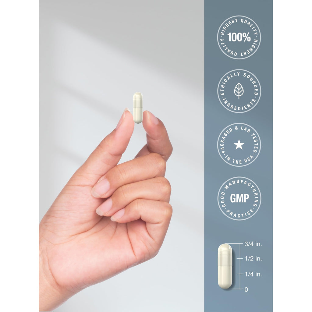 Horbäach Methyl Folate Supplement | 1000 mcg | 200 Capsules | 5-MTHF
