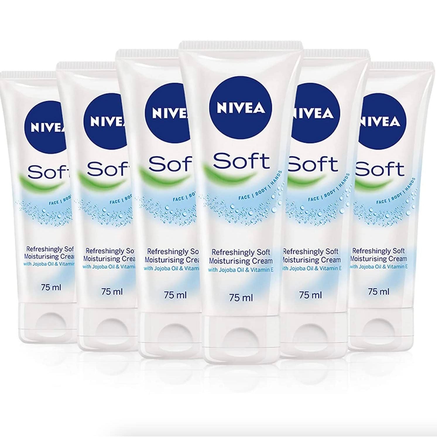 Buy now NIVEA Soft Moisturizing Creme 2.60 oz (Pack of 6) 2.6 Ounce (Pack of 6) Fresh at indiglob india