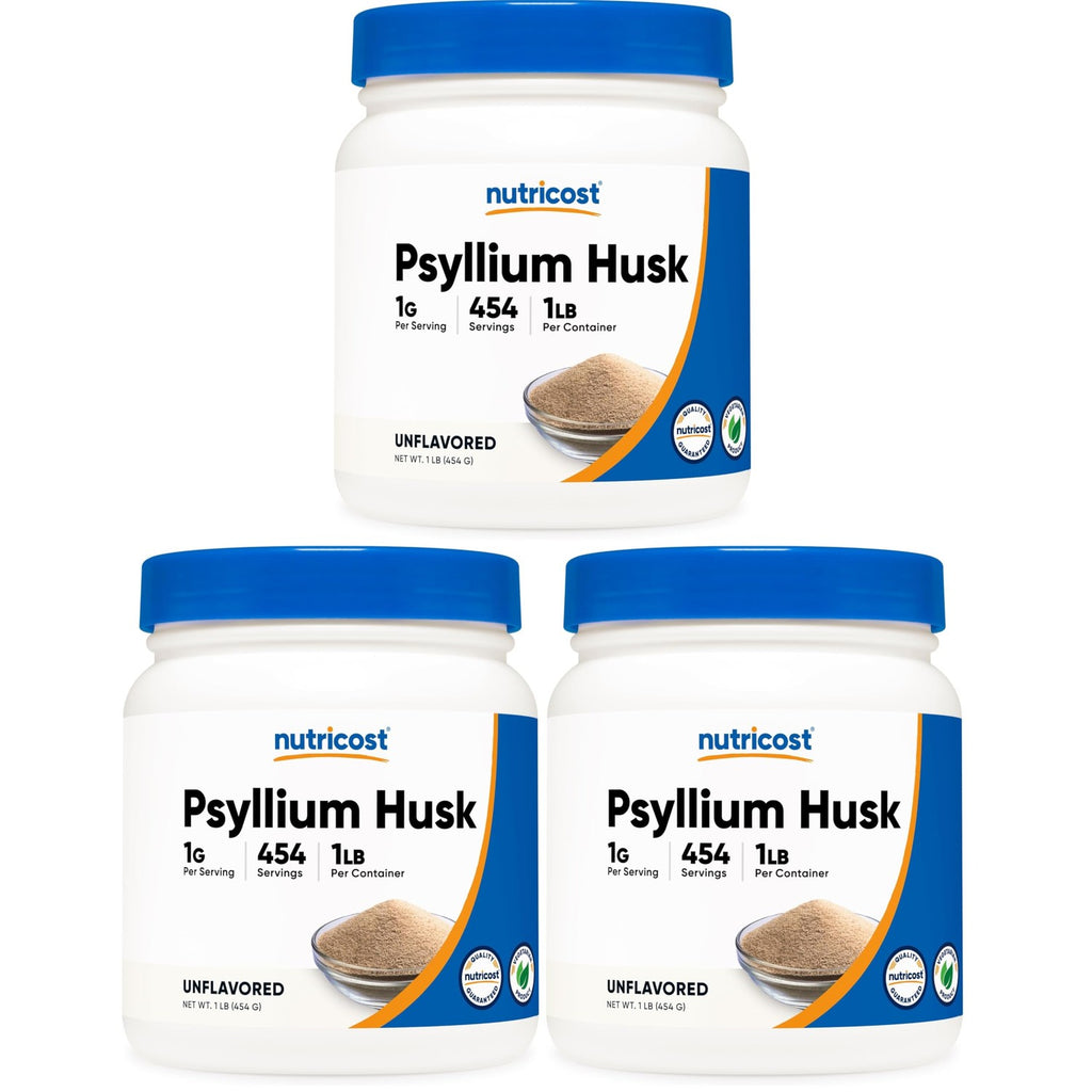 Nutricost Psyllium Husk Ground Powder (1lbs) - Gluten Free and Non-GMO