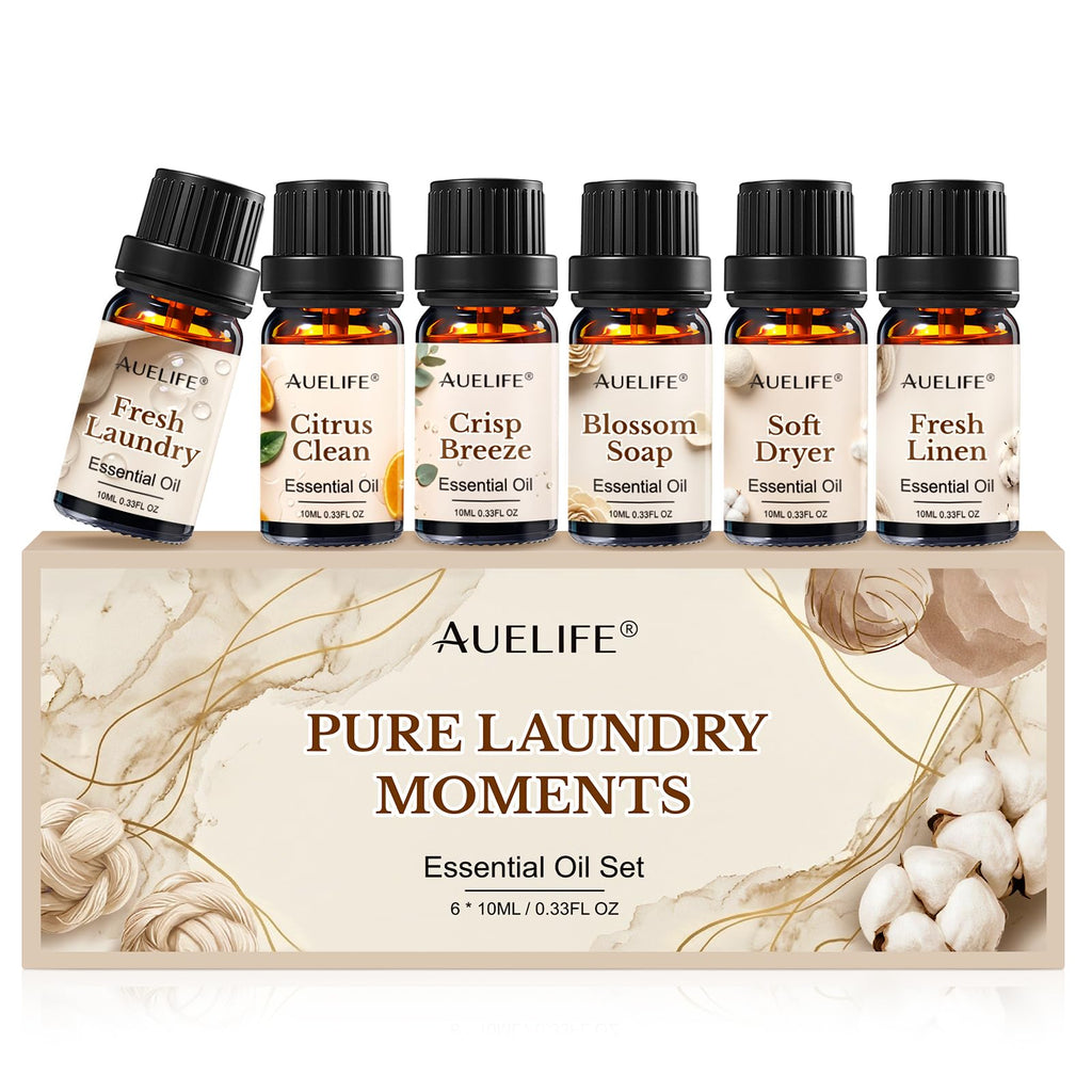 Laundry Essential Oils Set for Dryer Balls, 6x10ml Diffuser Oil