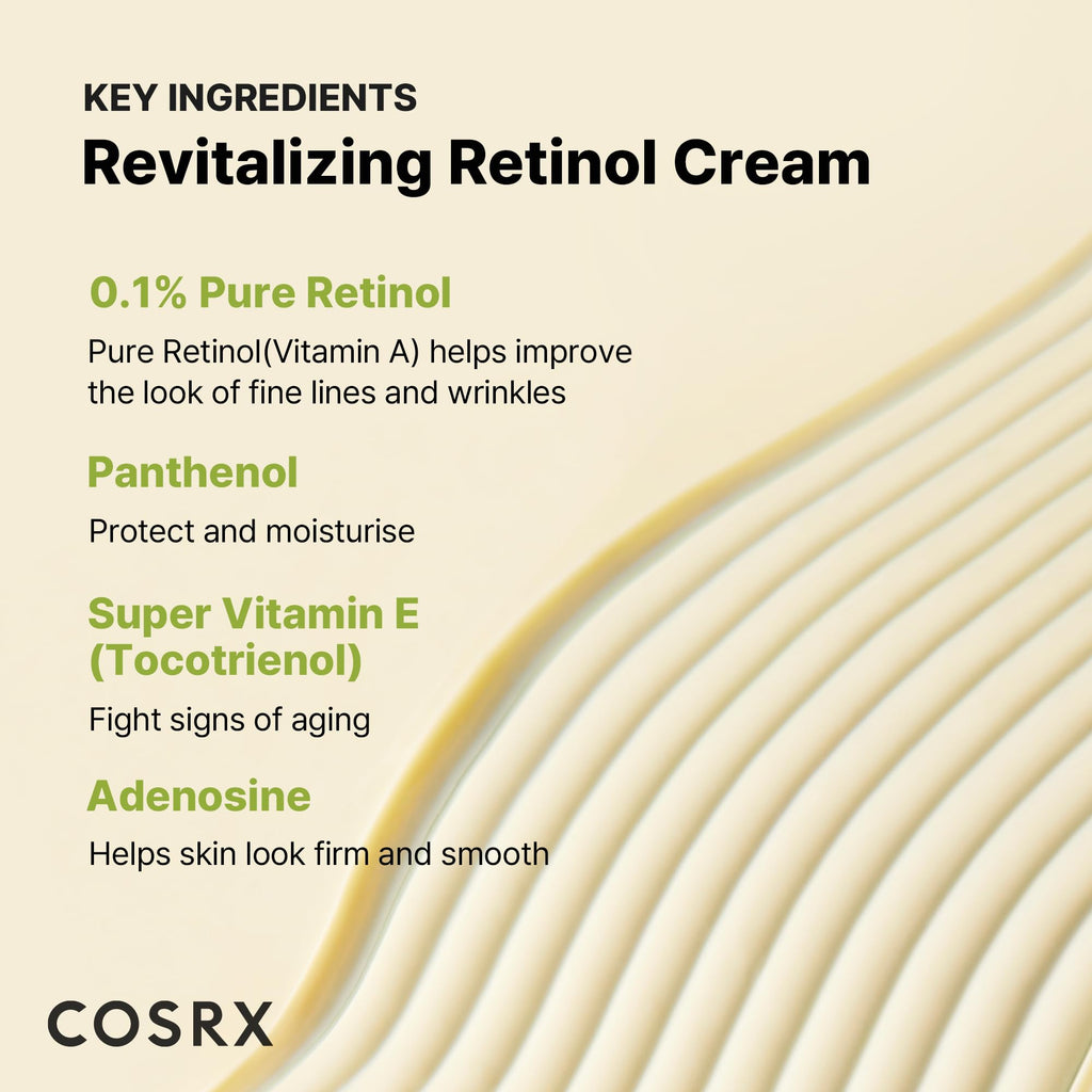 Buy now COSRX Retinol 0.1% Cream, 0.67 Oz, Anti-aging Eye & Neck Cream with Retinoid Treatment to Firm Skin, Reduce Wrinkles, Fine Lines, Signs of Aging, Gentle Daily Korean Skin Care at indiglob india
