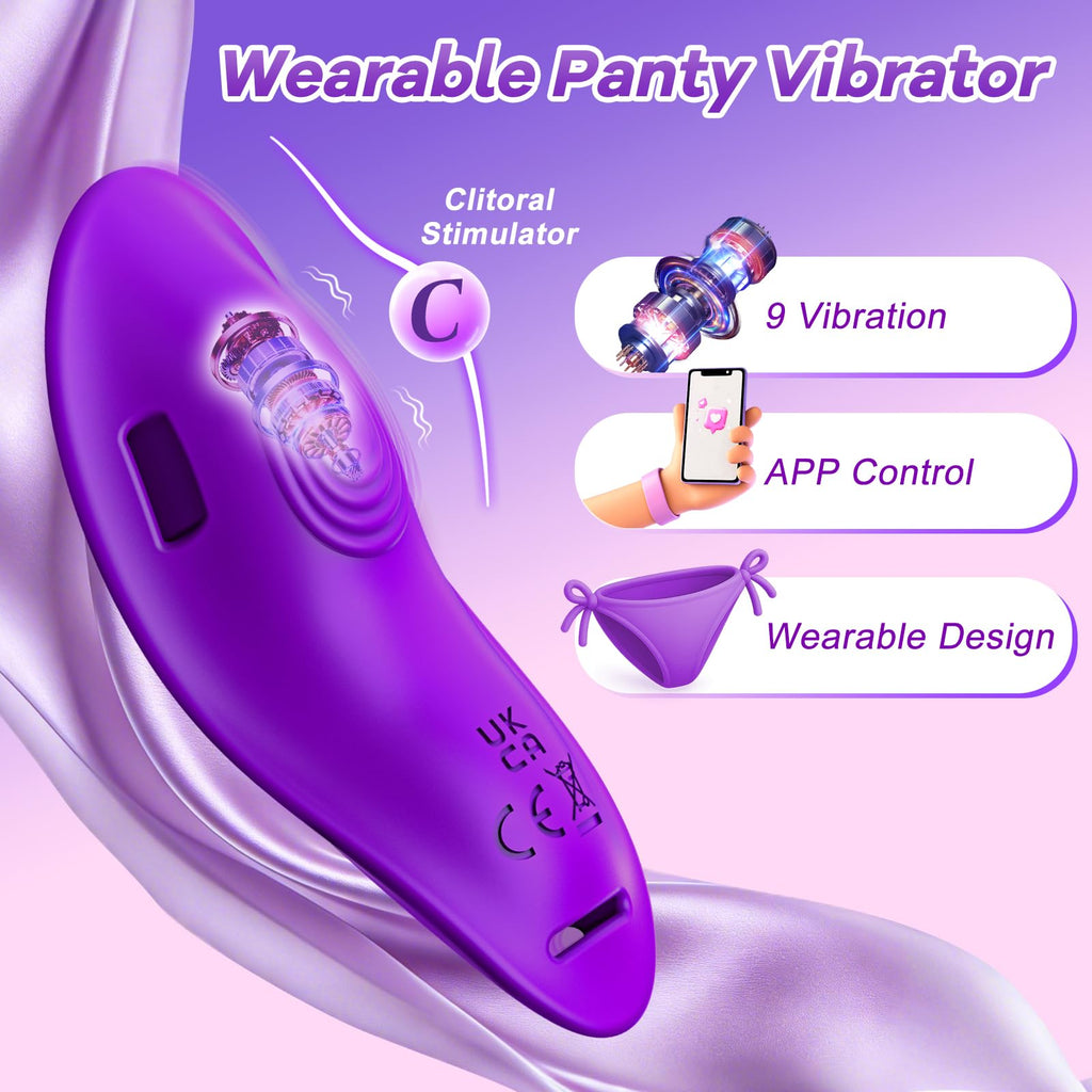 Vibrating Panties Women Sex Toys - App Control Wearable Vibrator