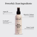 Buy now Kitsch Heat Protection Spray for Hair â€“ Heat Protectant for Hair with Argan Oil â€“ Styling Hair Spray for Frizz Control, Shine & Damage Protection â€“ Protects Strands | Ideal Gifts for Women â€“ 6.8oz at indiglob india