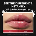 Laka Spicy Lip Plumper - Maximum Extra Strength (For Experienced Users) | Clear Glass-like High-Shine Lip Gloss | Lip Volumizer Serum, Non-Sticky | K-Beauty, 0.14oz