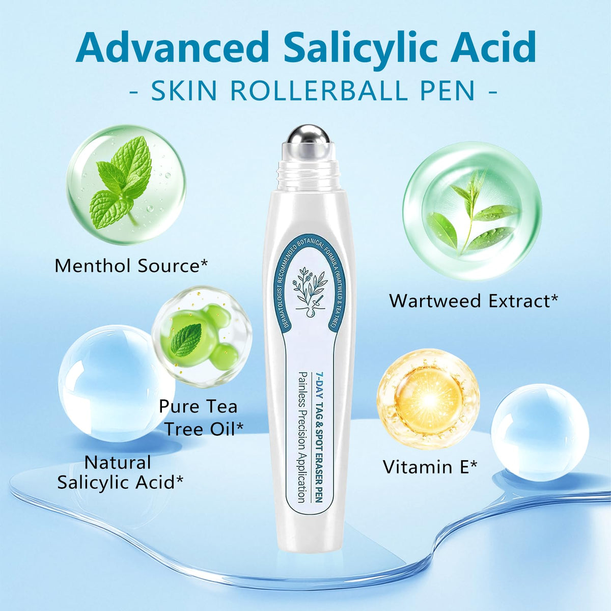 Upgraded Picdo 7 Day Spot and Tag Remover Pen, 7 Day Spot and Acne Remover, 2026 New Professional Skin Serum, Acne and Spot Remover Rollerball for Men and Women, Suitable for All Skin Types (2 Pack)
