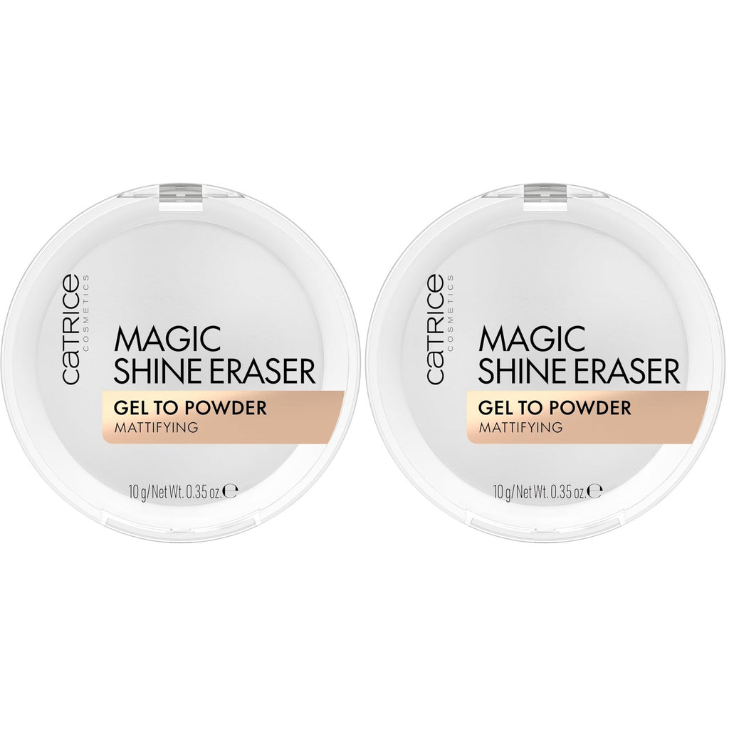 Catrice Magic Shine Eraser Gel-To-Powder, Instant Mattifying Setting Powder | Blurs Pores & Imperfections, Lightweight, Controls Shine, Translucent Matte Finish; Fragrance Free, Cruelty Free, 0.35 oz