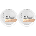 Catrice Magic Shine Eraser Gel-To-Powder, Instant Mattifying Setting Powder | Blurs Pores & Imperfections, Lightweight, Controls Shine, Translucent Matte Finish; Fragrance Free, Cruelty Free, 0.35 oz