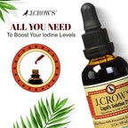 Buy now J.CROW'SÂ® Lugol's Solution of Iodine 2% 2 oz (3 Bottles) â€“ Premium Iodine & Potassium Iodide Liquid, Gluten &, Alcohol-Free Natural Brine Extract, No Expiration at indiglob india