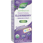 Buy now Nature's Way Sambucus Elderberry Traditional Immune Syrup for Ages 1+, Traditional Immune Support*, Antioxidant Support*, Black Elderberry Extract, USDA Certified Organic, 4 Fl Oz Default at indiglob india