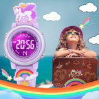 Buy now 3D Cartoon Waterproof Watches for Girls with Alarm - Best Toys Gifts for Girls Age 3-12 at indiglob india
