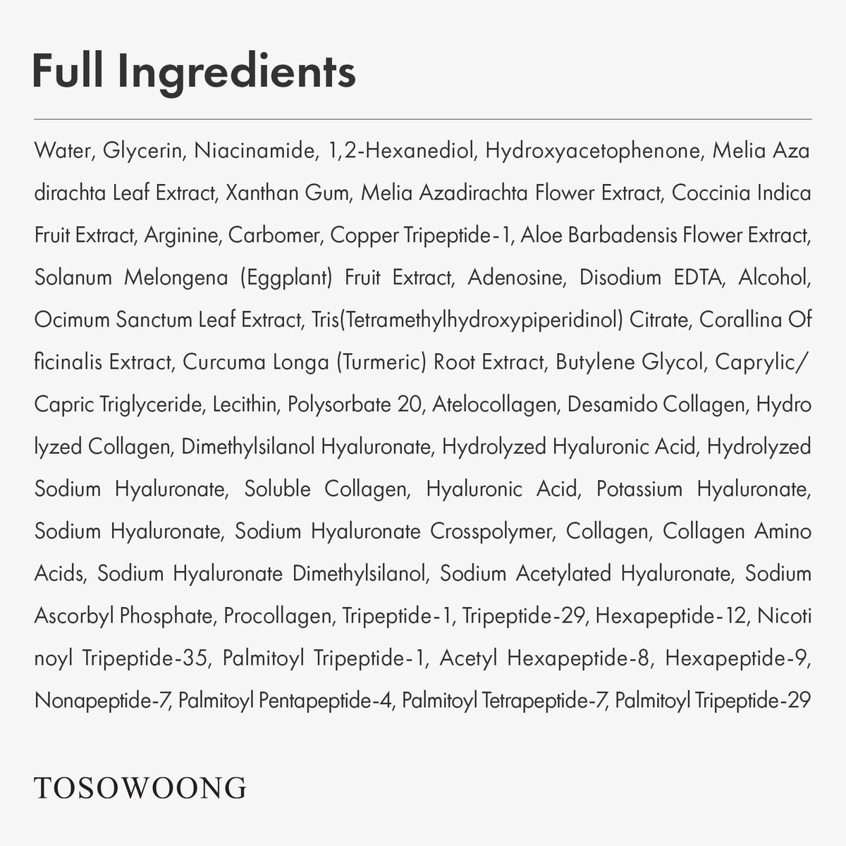 TOSOWOONG Copper Peptide Face Serum, Anti-Aging for Fine Lines, Hydrating