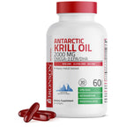 Bronson Antarctic Krill Oil 2000 mg with Omega-3s, 250 Softgels | Heavy Metal Tested, with EPA, DHA, Astaxanthin and Phospholipids, Non-GMO, Gluten Free, Soy Free
