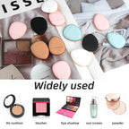 Finger Puff, 12 Pcs Mini Makeup Puff,Suitable For Foundation, Concealer, Eye Shadow,Beauty Makeup Tools (5 Color 1 Set)