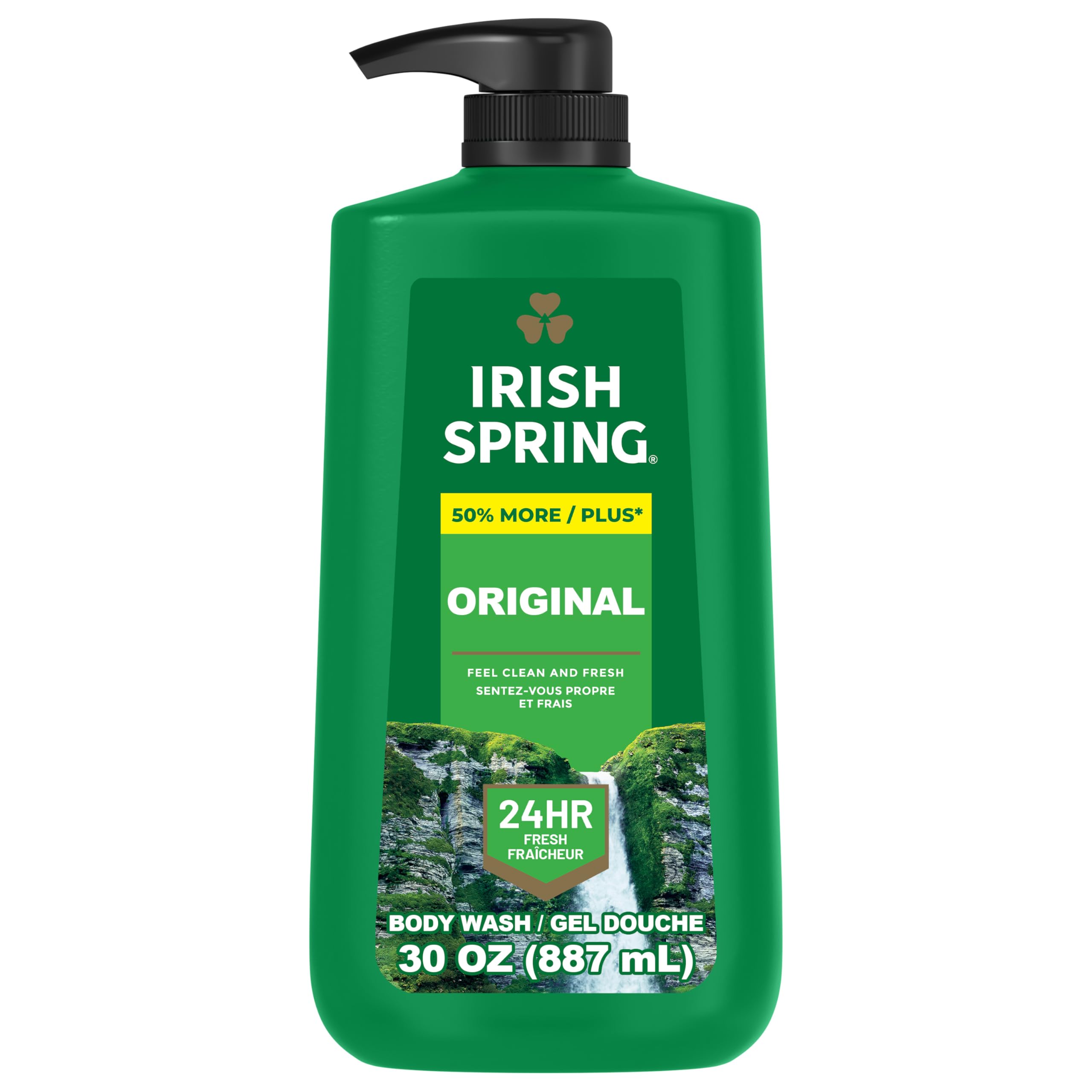 Buy now Irish Spring 5 in 1 Moisturizing Body Wash for Men, Shampoo, Conditioner, Body and Face Wash, and 24 Hour Deodorizer, Paraben-Free, Fresh Eucalyptus & Bergamot Scent, 20 fl oz at indiglob india