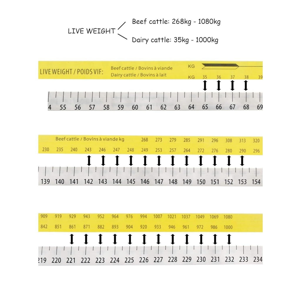Buy now WIN TAPE Professional Cattle Weightband Weight & Height Tape Measure (Blue) at indiglob india