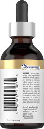 Carlyle Liquid Biotin 10000mcg | 2 oz | Extra Strength Drops
