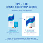 Piper Biosciences Plant Sterols Healthy Cholesterol Gummies, Daily Pouches