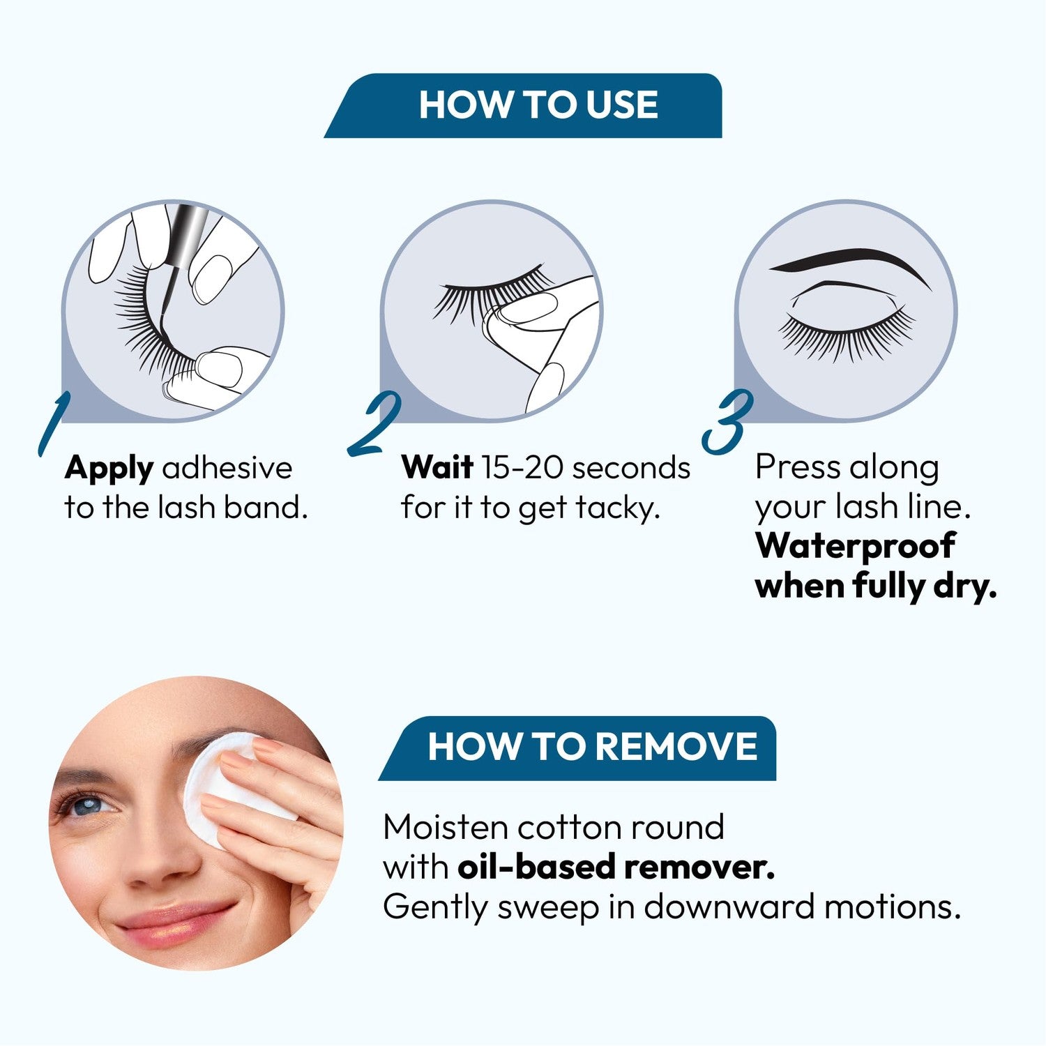 i-ENVY Super Strong Waterproof Black Eyelash Adhesive, Long Lasting Sweat & Tear Proof Lash Glue for Eyelash Extensions, All Day Hold Durable Brush-On (Waterproof Black, 1 Pack (1 Count))