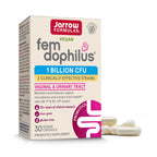 Jarrow FemDophilus Probiotics, Vaginal & Urinary Tract Support, 60 Capsules | Vaginal Health Support, Urinary Tract Support, 1 Billion CFU, Clinically Studied Strains, Shelf-Stable, Vegan, Gluten-Free
