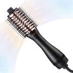 TYMO Hair Dryer Brush Blow Dryer Brush in One, 4 in 1 Ionic Hairdryer and Styler Volumizer with Oval Titanium Barrel, Hot Air Straightener for Smooth Frizz-Free Blowout, Gold, 2.85 Inch
