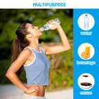 28mm Push Pull Cap, Replacement Water Bottle Flip Tops with Seal Tab for Smart Bottles or Soda Water Bottles, 10PCS