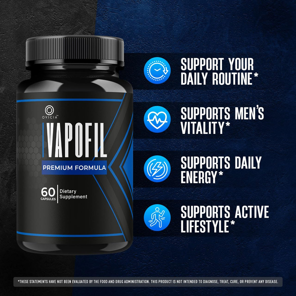 (3 Pack) Vapofil Capsules - Official Vapofill Pills Advanced Premium Formula Support Maximum Strength, All Natural Ingredients Vitamins For Overall Health & Wellness Reviews, 180 Capsules For 3 Months