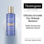 Neutrogena Gentle Oil-Free Eye Makeup Remover & Cleanser, 3.8 fl oz | Sensitive Eyes, Waterproof Mascara, Dermatologist & Ophthalmologist Tested