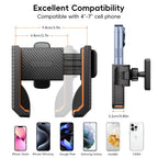 Magnetic Golf Cart Phone Holder, Powerful N52 Magnet Base, Fits EZGO, Club Car, Yamaha, Icon, Golf Cart Accessories Compatible with iPhone, Samsung, Xiaomi and All 4.5-7" Smartphones