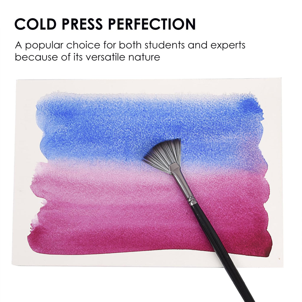 Fingraspuro 9x12 Watercolor Pad, 100% Cotton, Cold Press, 30 Sheets