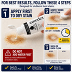 Amodex Ink & Spot Remover for Clothes, Leather and Skin - Removes Ink, Ballpoint, Sharpie, Grease and More, Works on Set-in Stains, Gentle but Powerful, 4oz/120ml Bottle