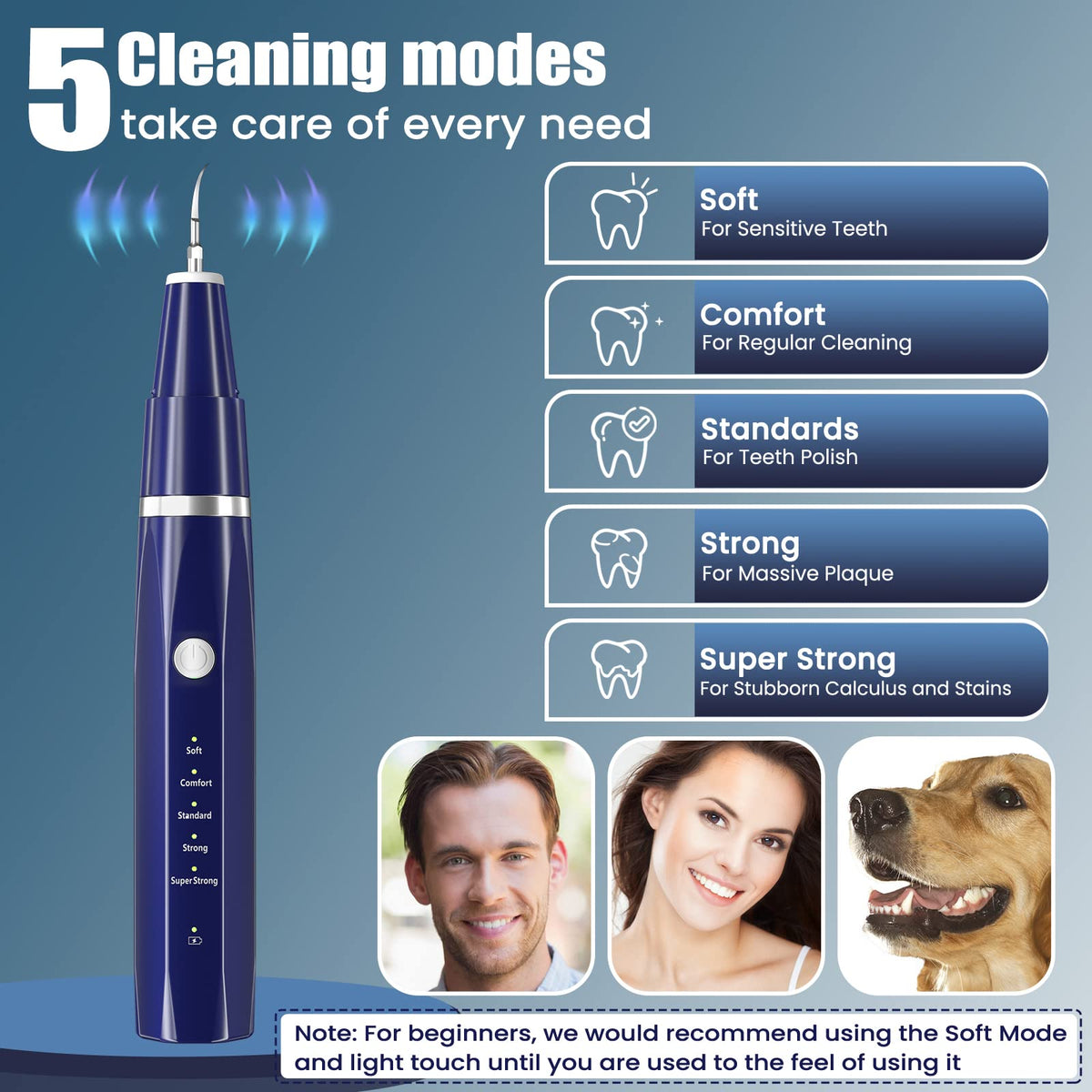Plaque Remover for Teeth - Tartar Remover for Teeth, Dental Calculus Remover Teeth Cleaning Kit