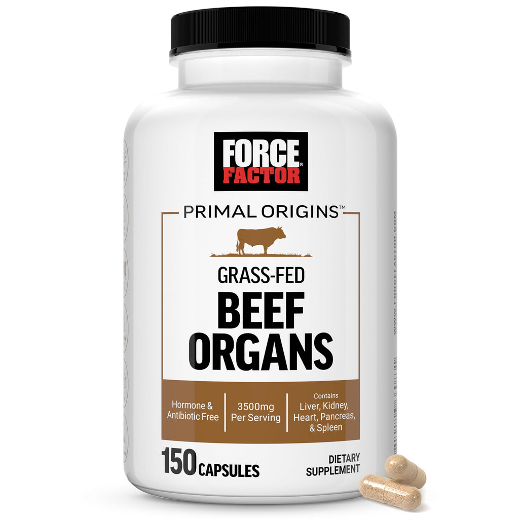 Force Factor Primal Origins Grass-Fed Beef Organs Supplement