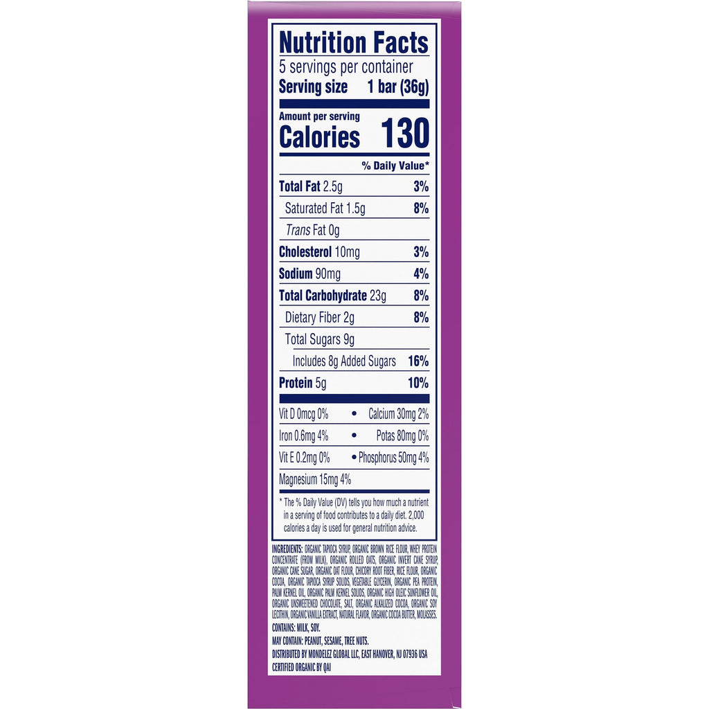 Zbar Protein - Chocolate Chip - Crispy Snack Bars - Made with Organic Oats - Non-GMO - 5g Protein - Gluten Free Protein Bars (5 Pack)