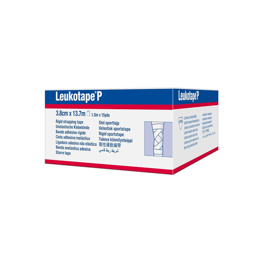 Buy now Leukotape P Adhesive Strapping Tape â€“ for Sports Injuries, Strains and Sprains - 1.5 in x 15 yds, Tan, (1 Roll) at indiglob india