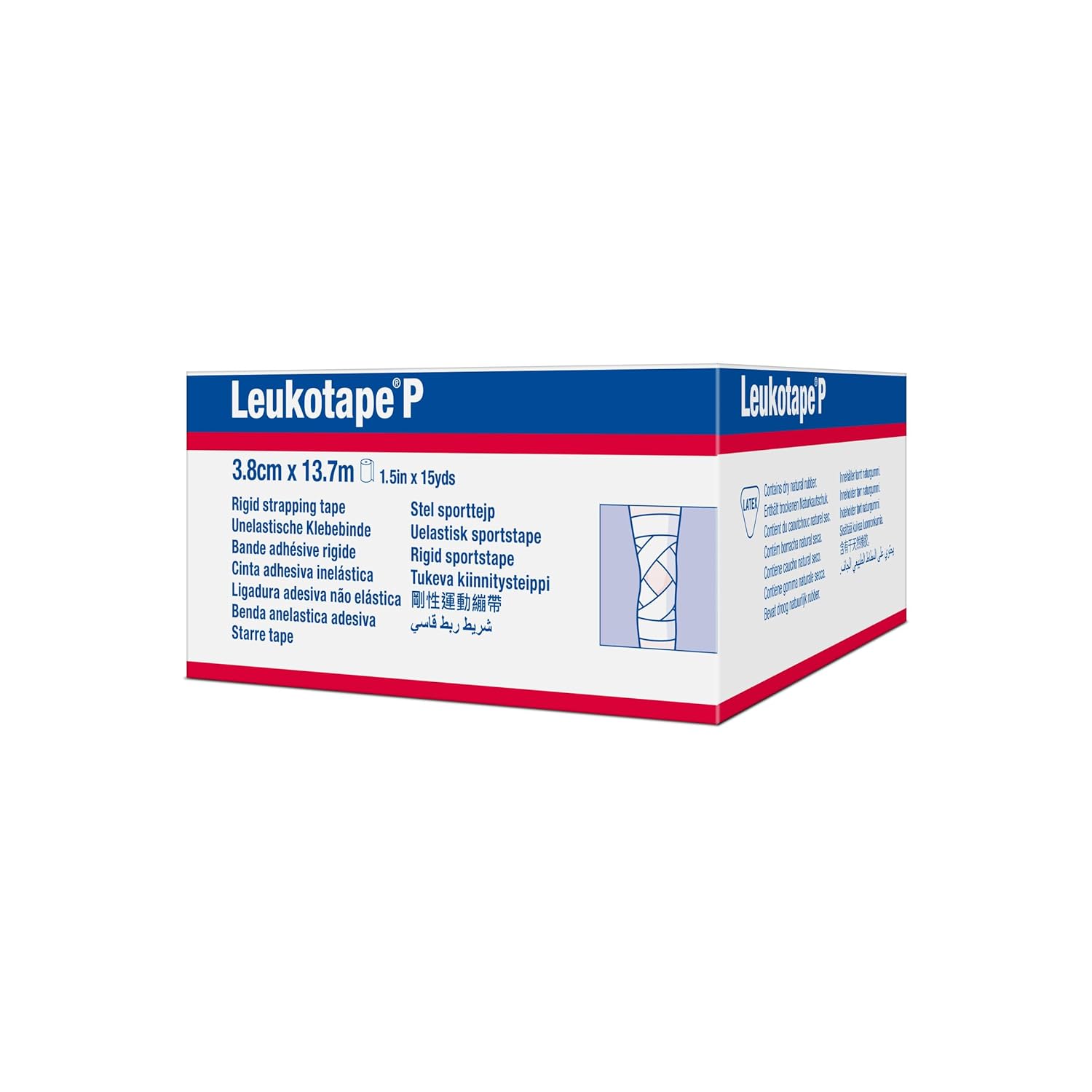 Buy now Leukotape P Adhesive Strapping Tape â€“ for Sports Injuries, Strains and Sprains - 1.5 in x 15 yds, Tan, (1 Roll) at indiglob india