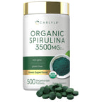 Carlyle Organic Spirulina Tablets | 3500mg | 500 Count