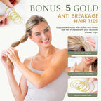 Shower Caps for Women Reusable Waterproof, 2 PCS Shower Caps + 5 Hair Ties