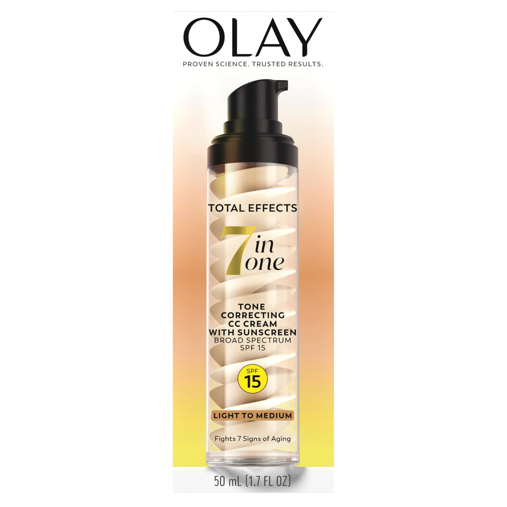 Buy now Olay Total Effects Tone Correcting Face Moisturizer with Sunscreen SPF 15, Light to Medium 1.7 Ounces at indiglob india