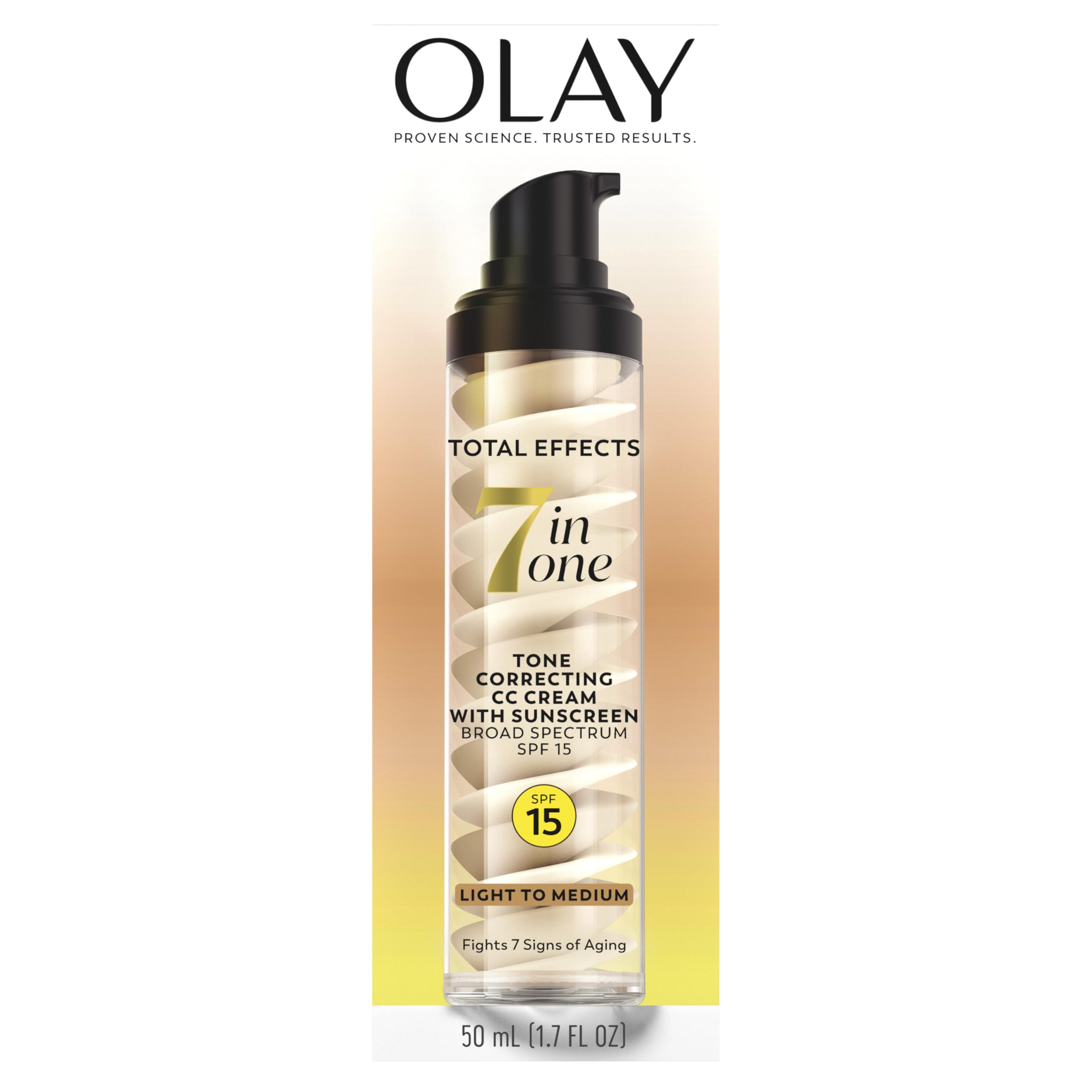 Buy now Olay Total Effects Tone Correcting Face Moisturizer with Sunscreen SPF 15, Light to Medium 1.7 Ounces at indiglob india